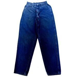 Brittania Baggy Fit Mom Jeans Women 8 x 30 Black High Waist Wide Leg‎ Y2K VTG